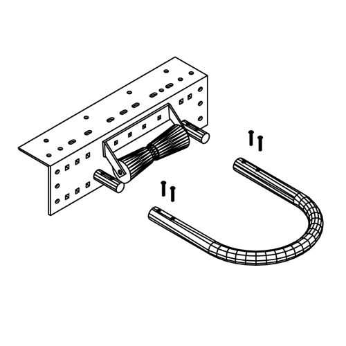 1 1/2" Diameter Pile Hoop & Standard Deck Angle w/Roller
